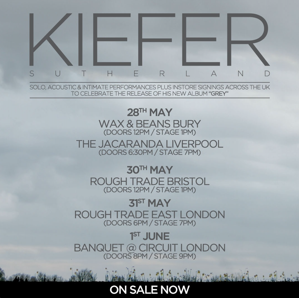 Kiefer Sutherland - Rough Trade Bristol - 30 May 2026