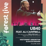Forest Live 2026 announce UB40 ft Ali Campbell as first headliner at Westonbirt